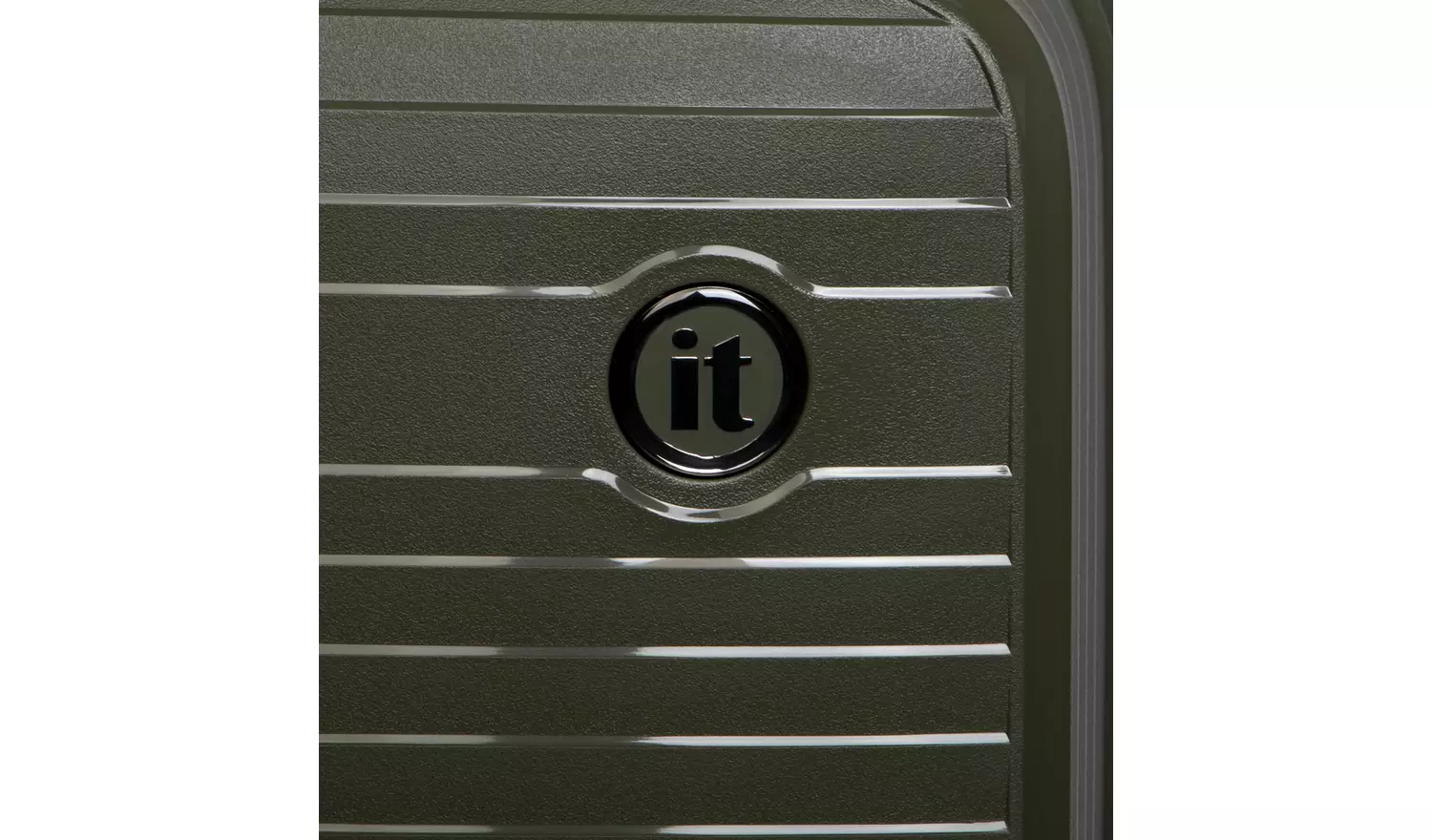 IT Hard Light Weight Expand Cabin 8 Wheel Suitcase - Olive