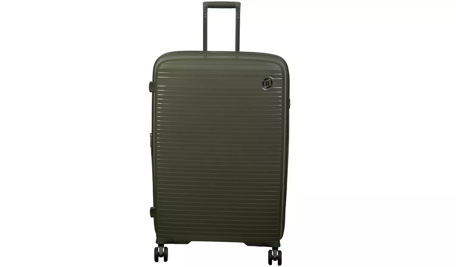 IT Hard Light Weight Expand Cabin 8 Wheel Suitcase - Olive