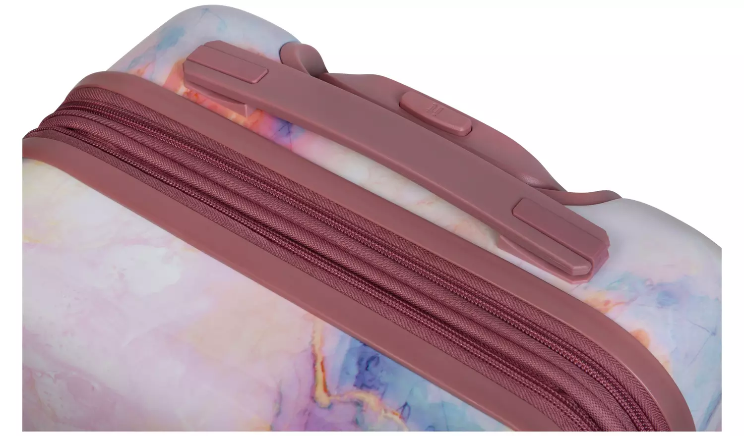 IT Hard Large Expandable 8 Wheel Suitcase - Marble Effect