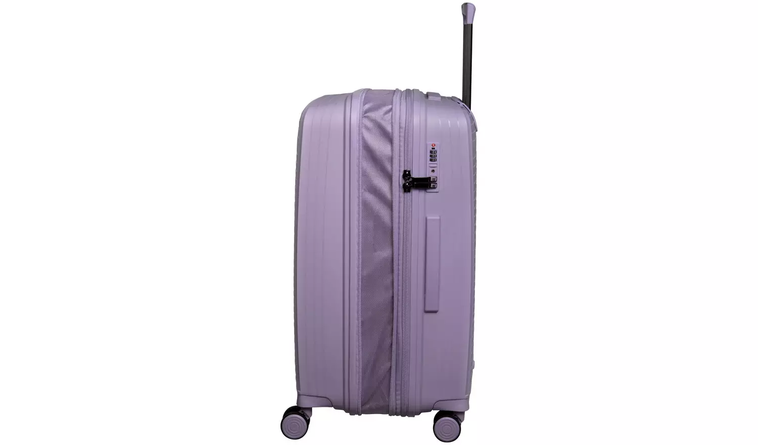IT Hard Large Light Weight Expandable 8 Wheel Suitcase-Lilac
