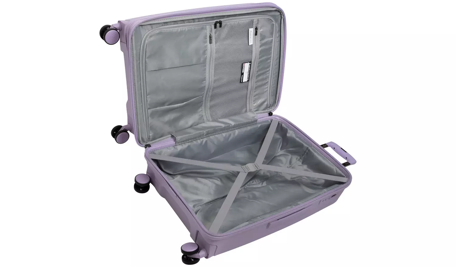 IT Hard Large Light Weight Expandable 8 Wheel Suitcase-Lilac