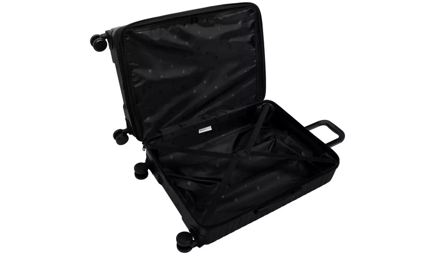 IT Hard Medium Size Expandable 8 Wheel Suitcase - Black