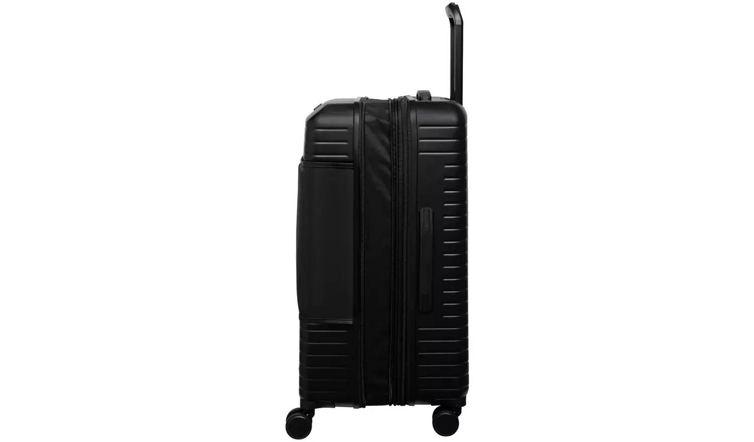 IT Hard Medium Size Expandable 8 Wheel Suitcase - Black