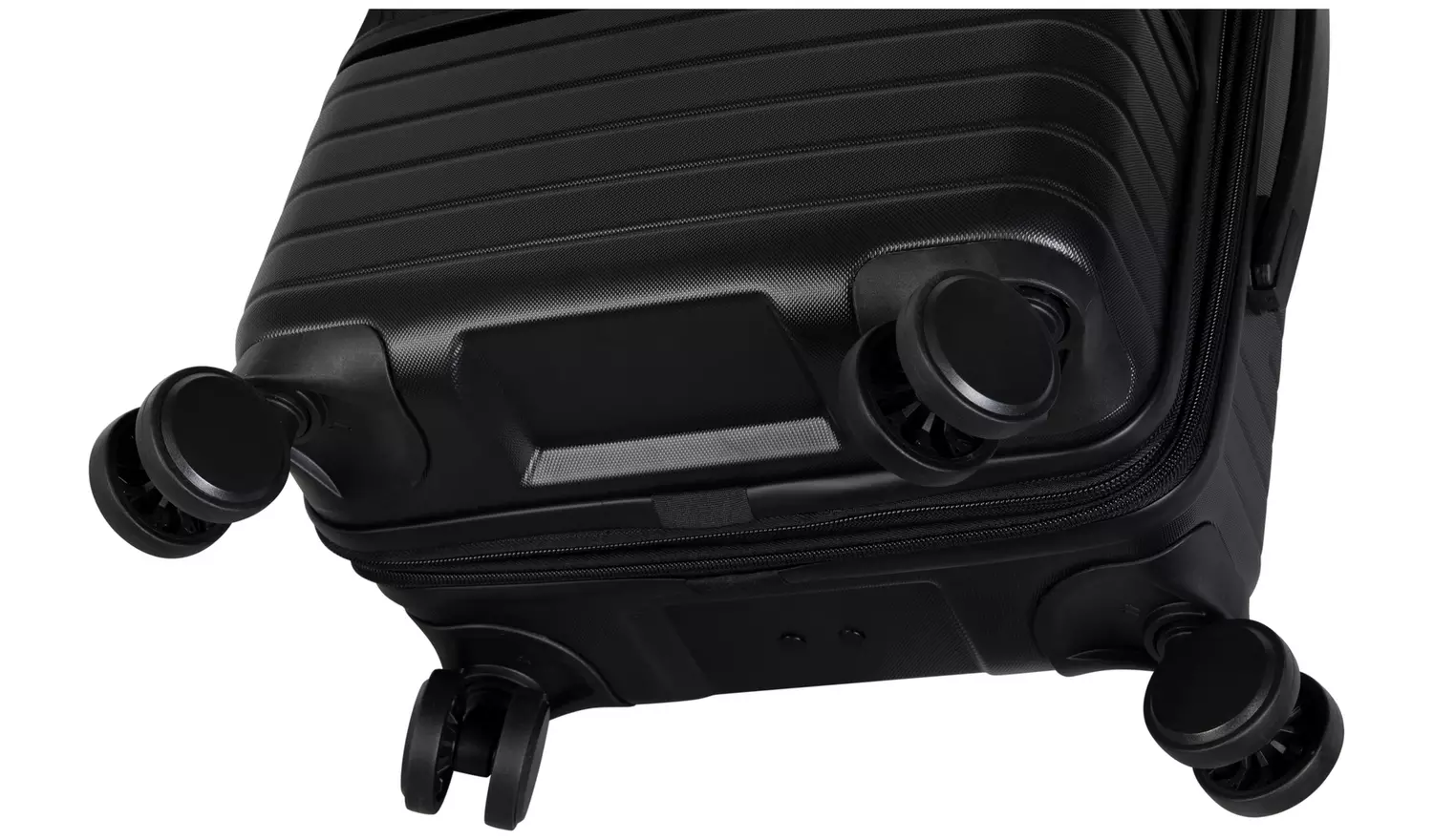 IT Hard Medium Size Expandable 8 Wheel Suitcase - Black