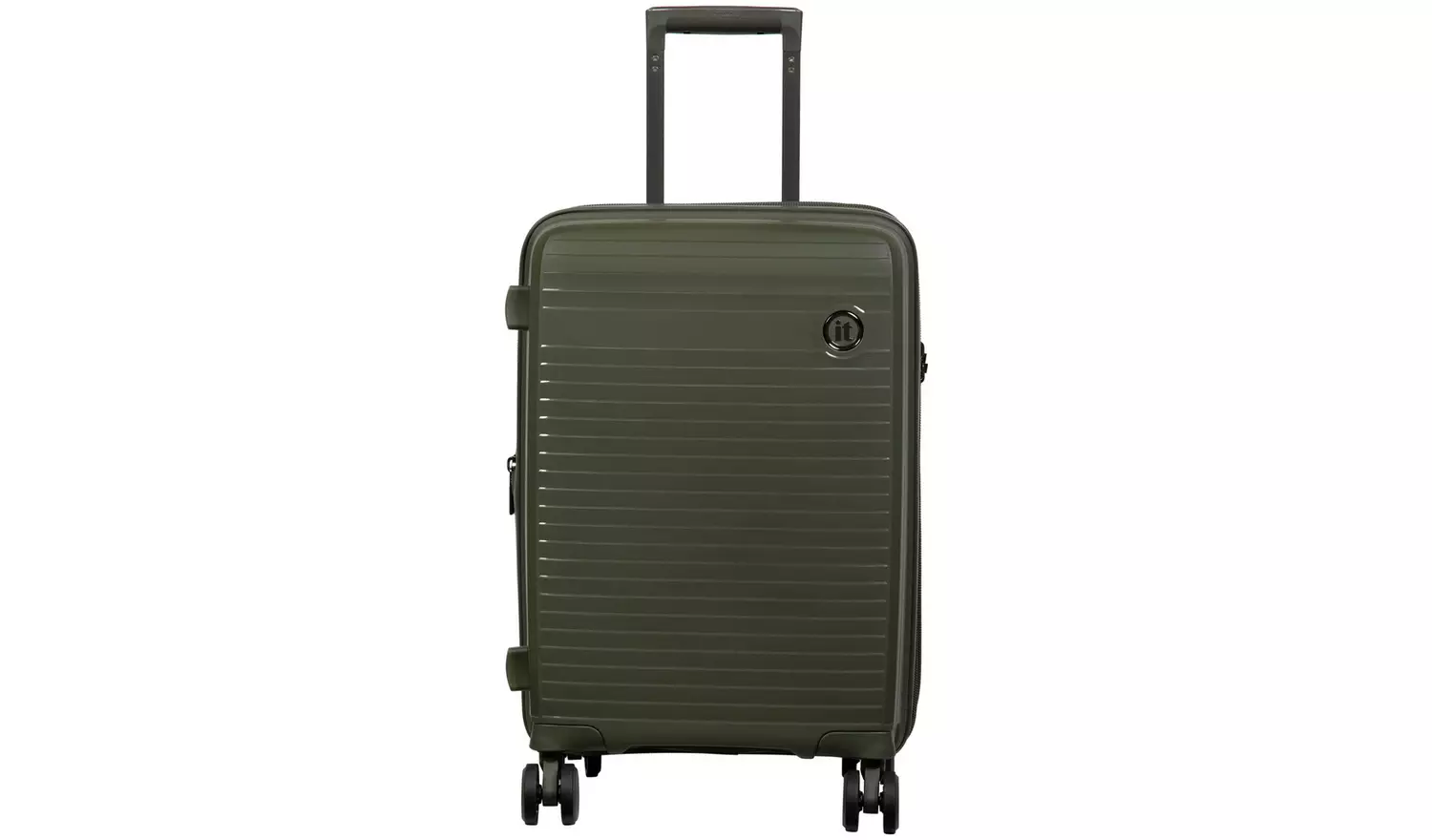 IT Hard Light Weight Medium 8 Wheel Suitcase - Olive