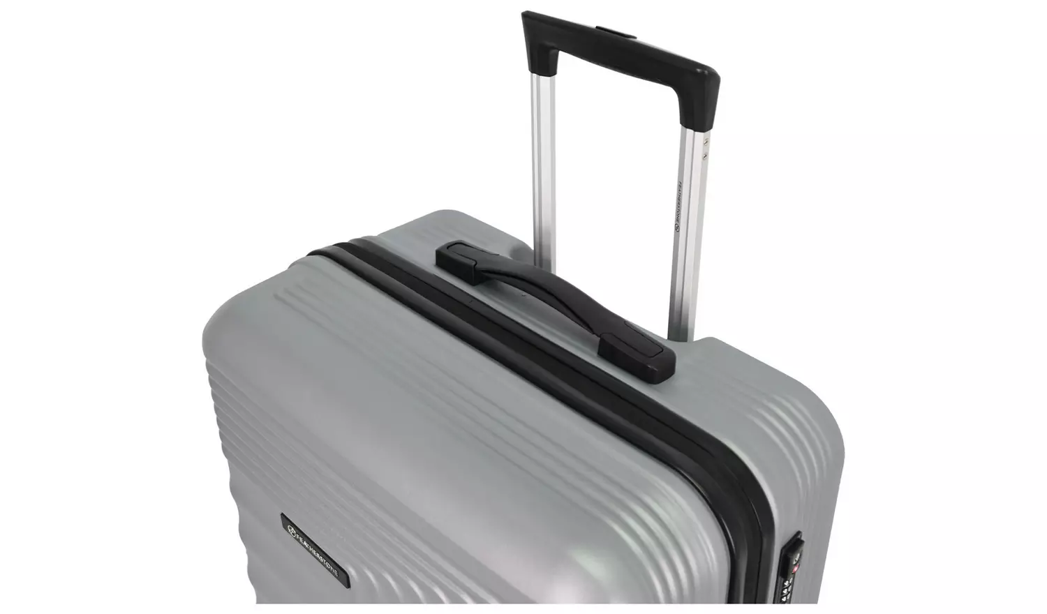 Featherstone 8 Wheel Hard Suitcase - Cabin, Silver