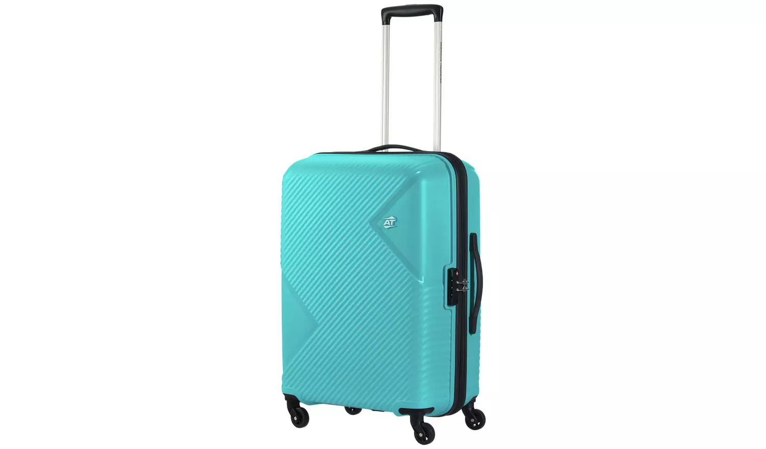 American Tourister Zakk Blue 4 Wheel Hard Case - Medium