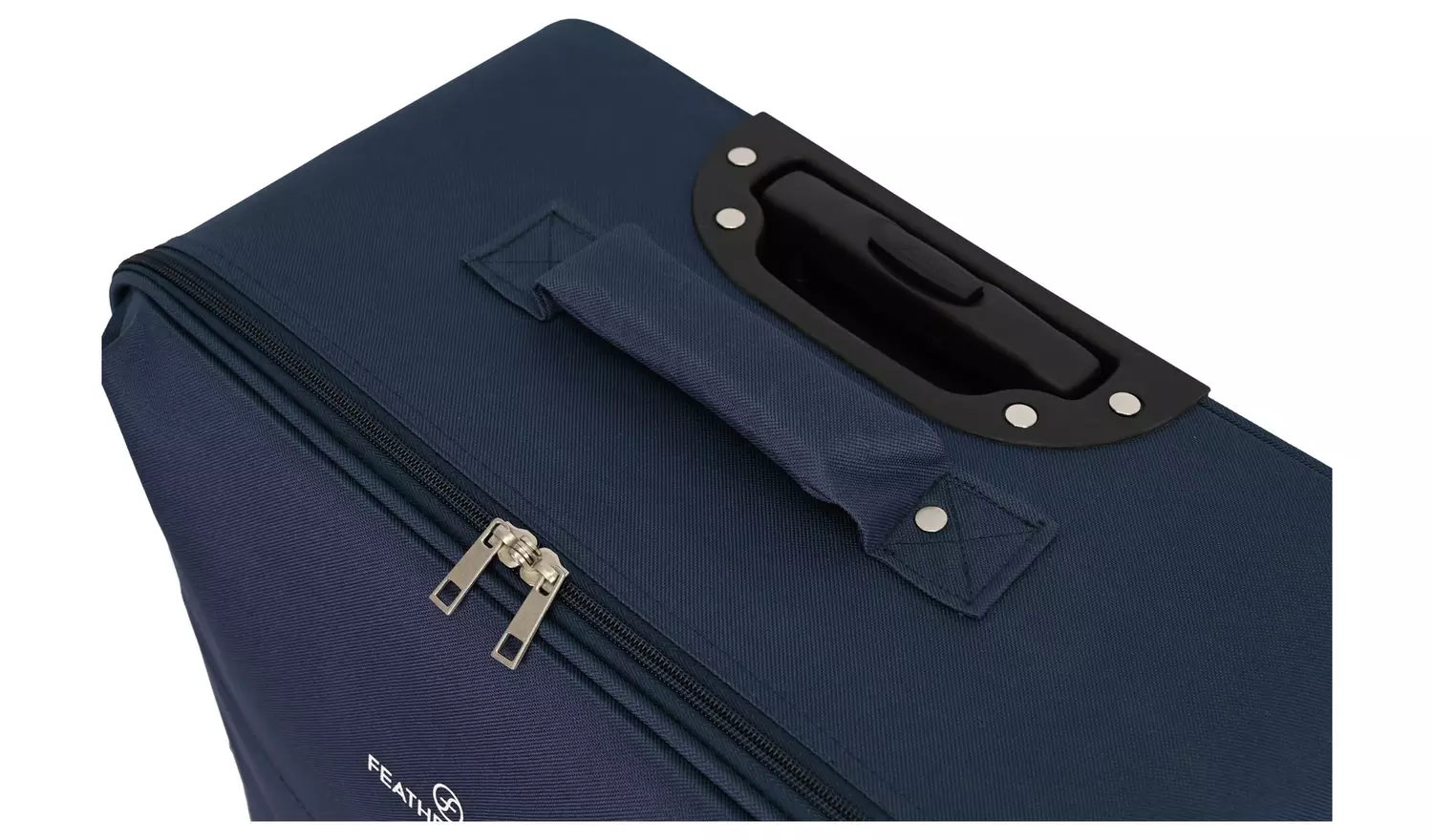 Featherstone 4 Wheel Soft Suitcase - Medium, Navy