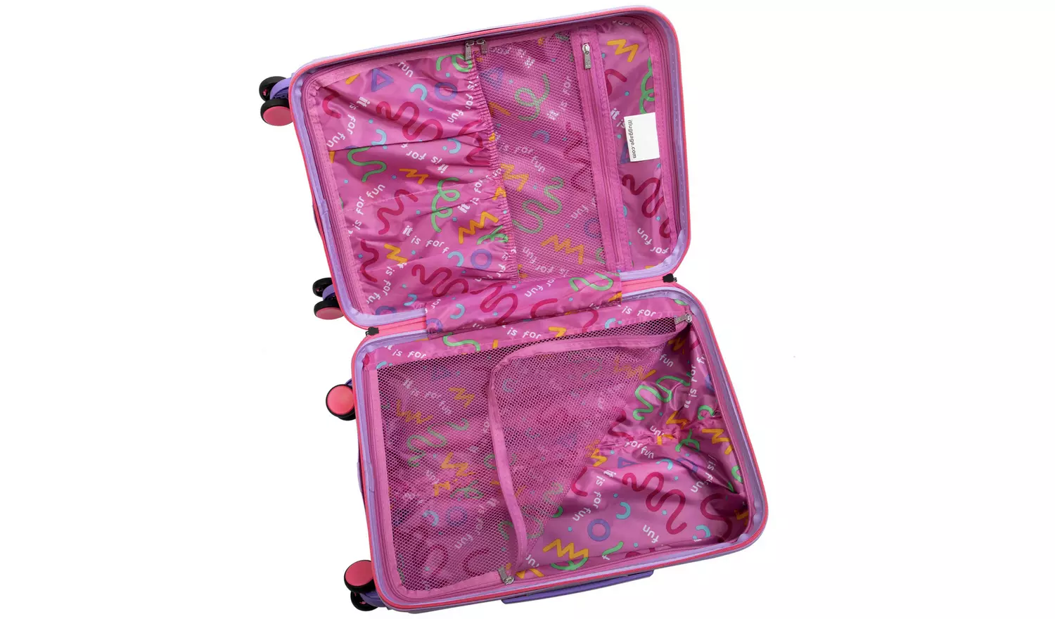 IT Luggage Mystical 2pc 8 Wheel Kids Suitcase Set - Lavender