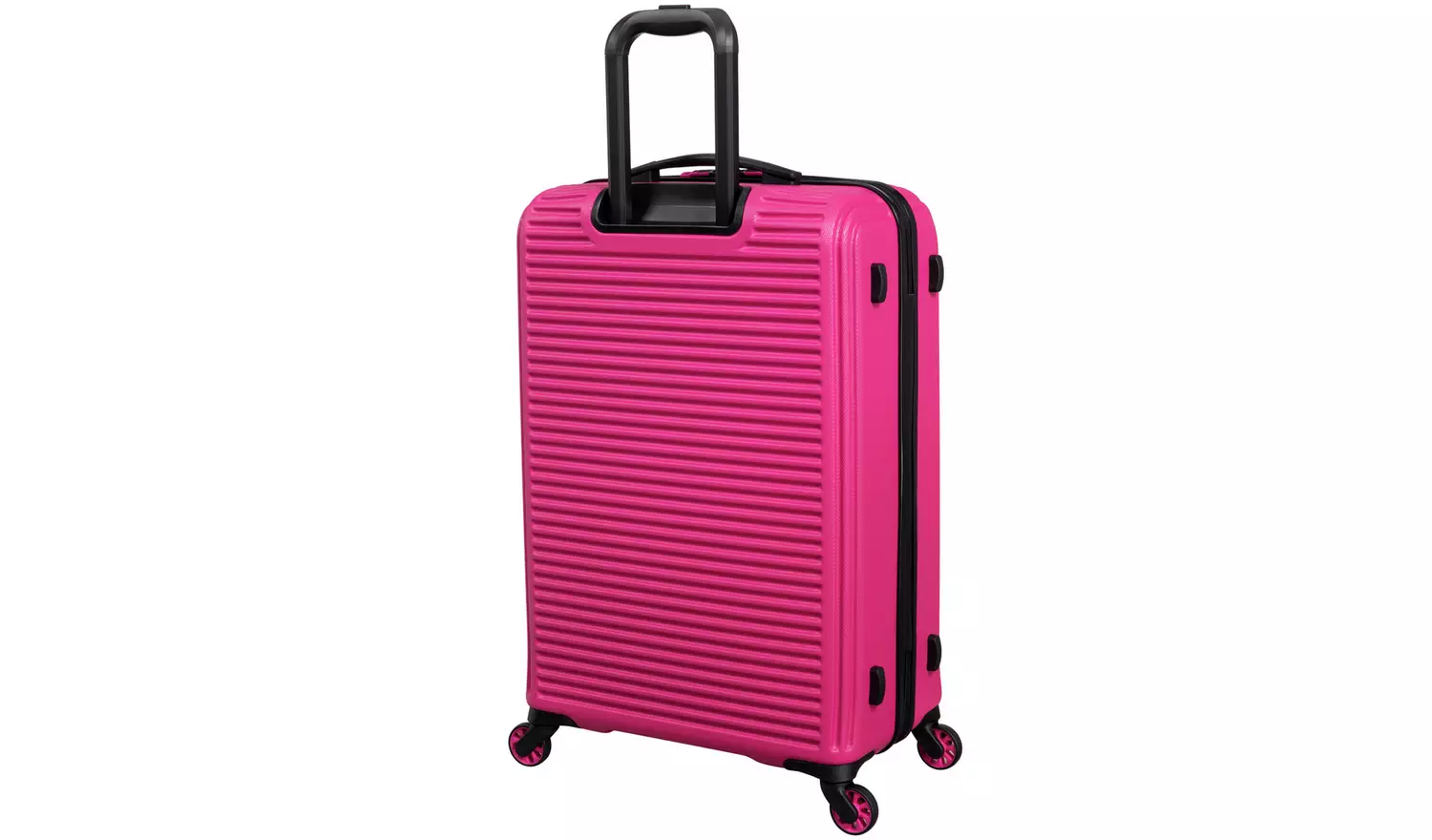 IT Luggage Shutter 3pc 8 Wheel Hard Suitcase Set - Pink