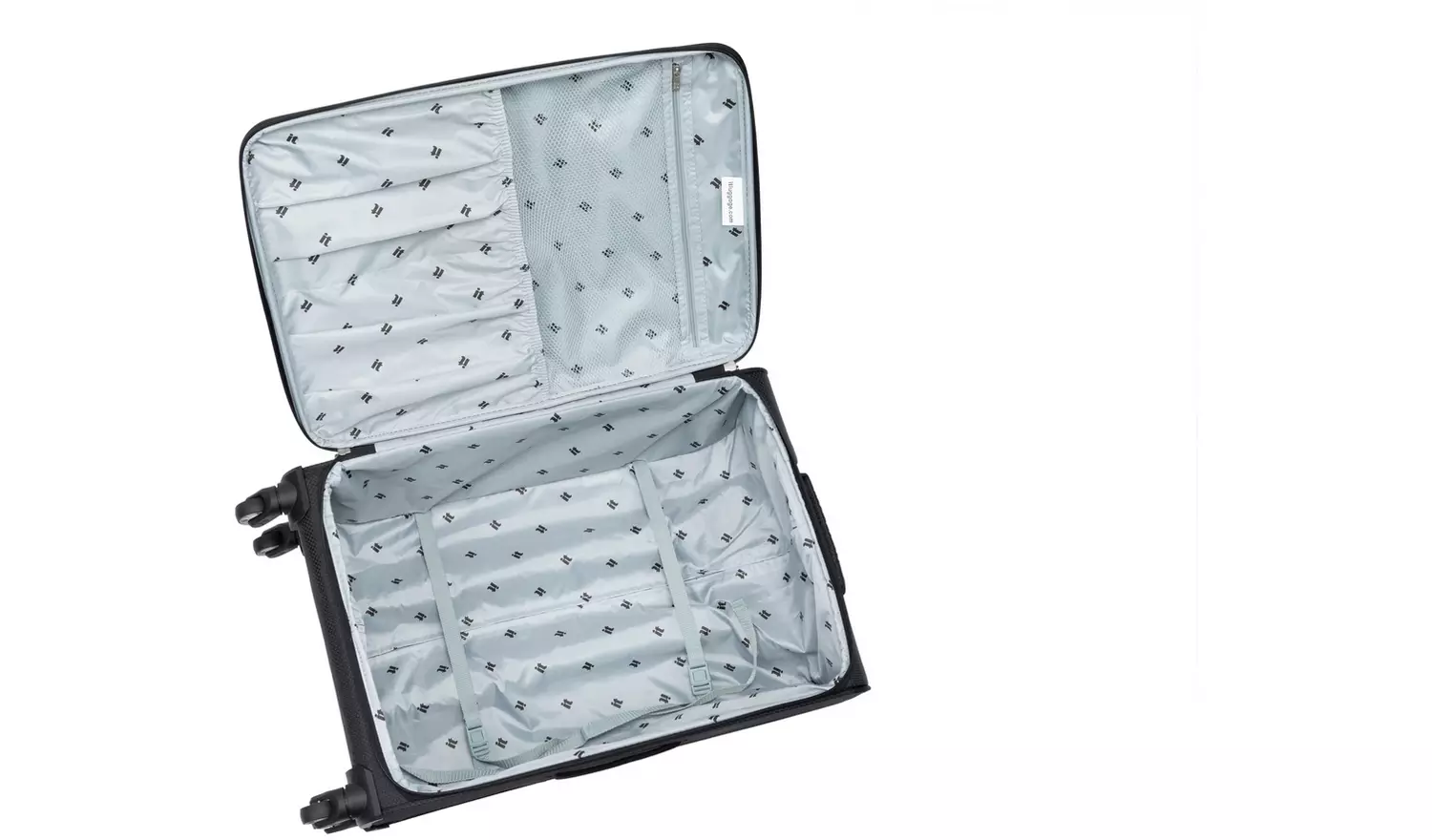 IT Luggage Striving 3pc 8 Wheel Suitcase Set - Black