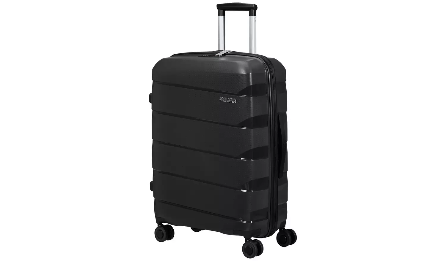 American Tourister Air Move Hard Black Suitcase - Medium