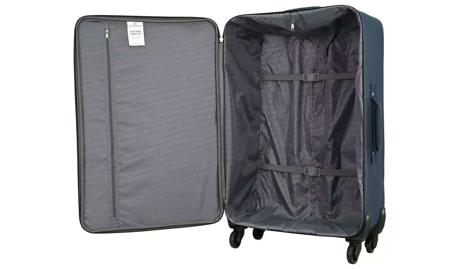 Featherstone 4 Wheel Soft Suitcase - Large, Navy