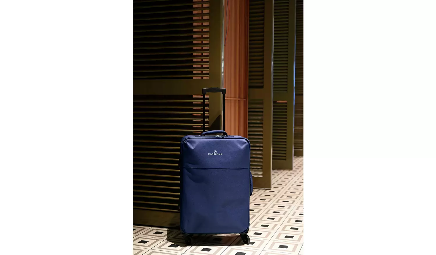 Featherstone 4 Wheel Soft Suitcase - Large, Navy
