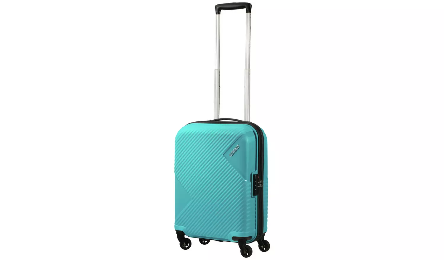 American Tourister Zakk Blue 4 Wheel Hard Cabin Case