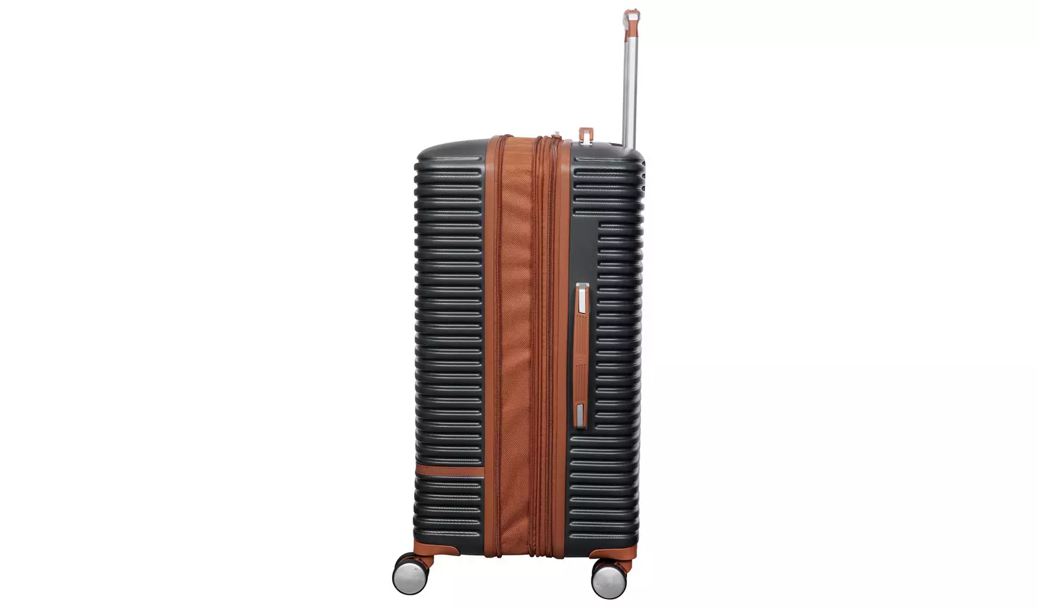 IT Luggage Expandable 8 Wheel Hard Suitcase -Small, Charcoal