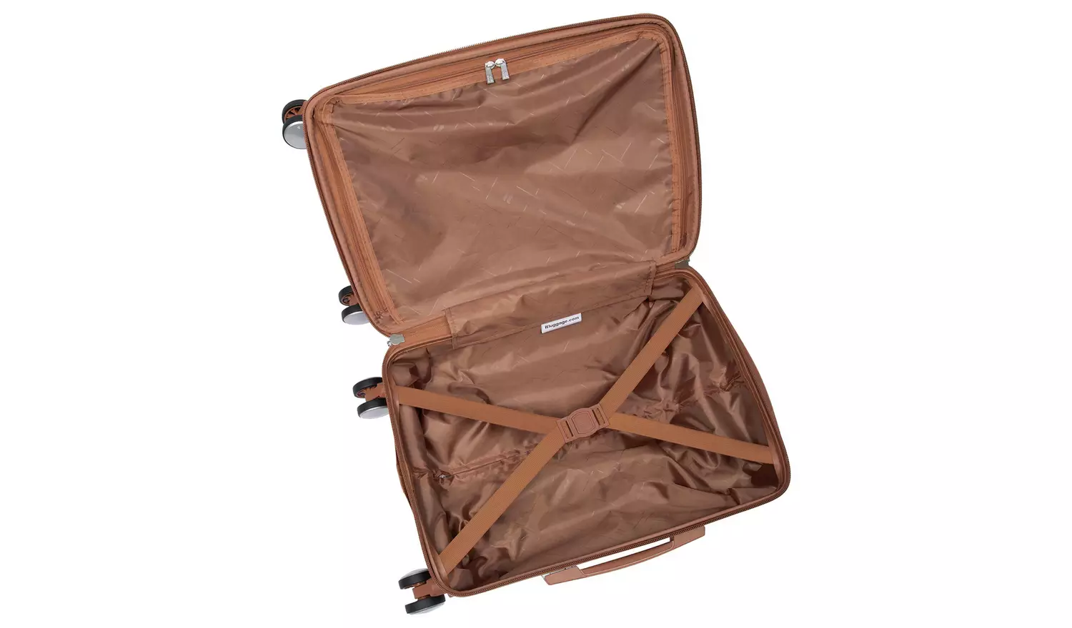 IT Luggage Expandable 8 Wheel Hard Suitcase -Small, Charcoal