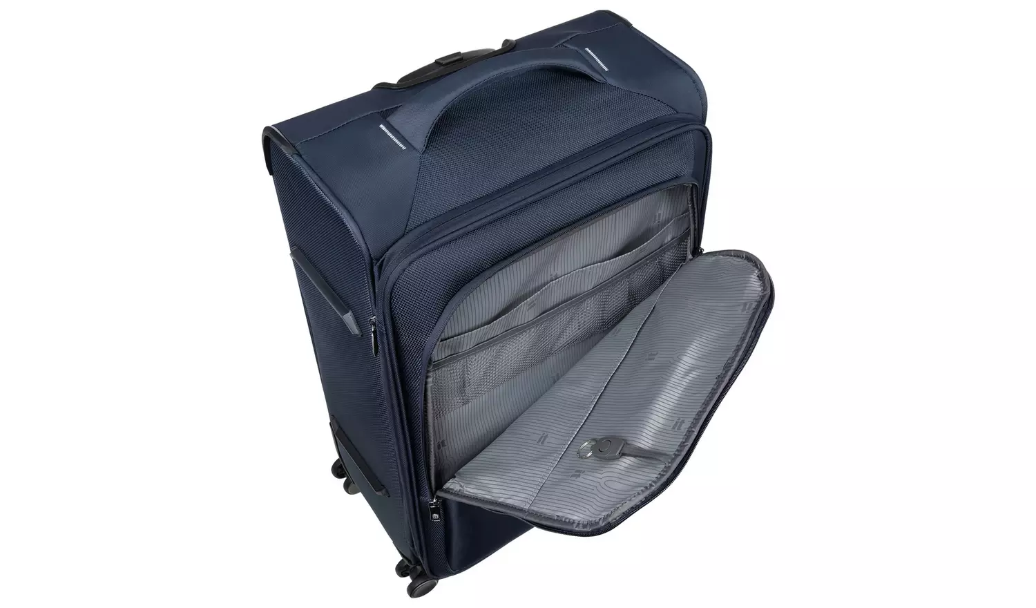IT Luggage Expandable 8 Wheel Soft Suitcase - Small, Navy