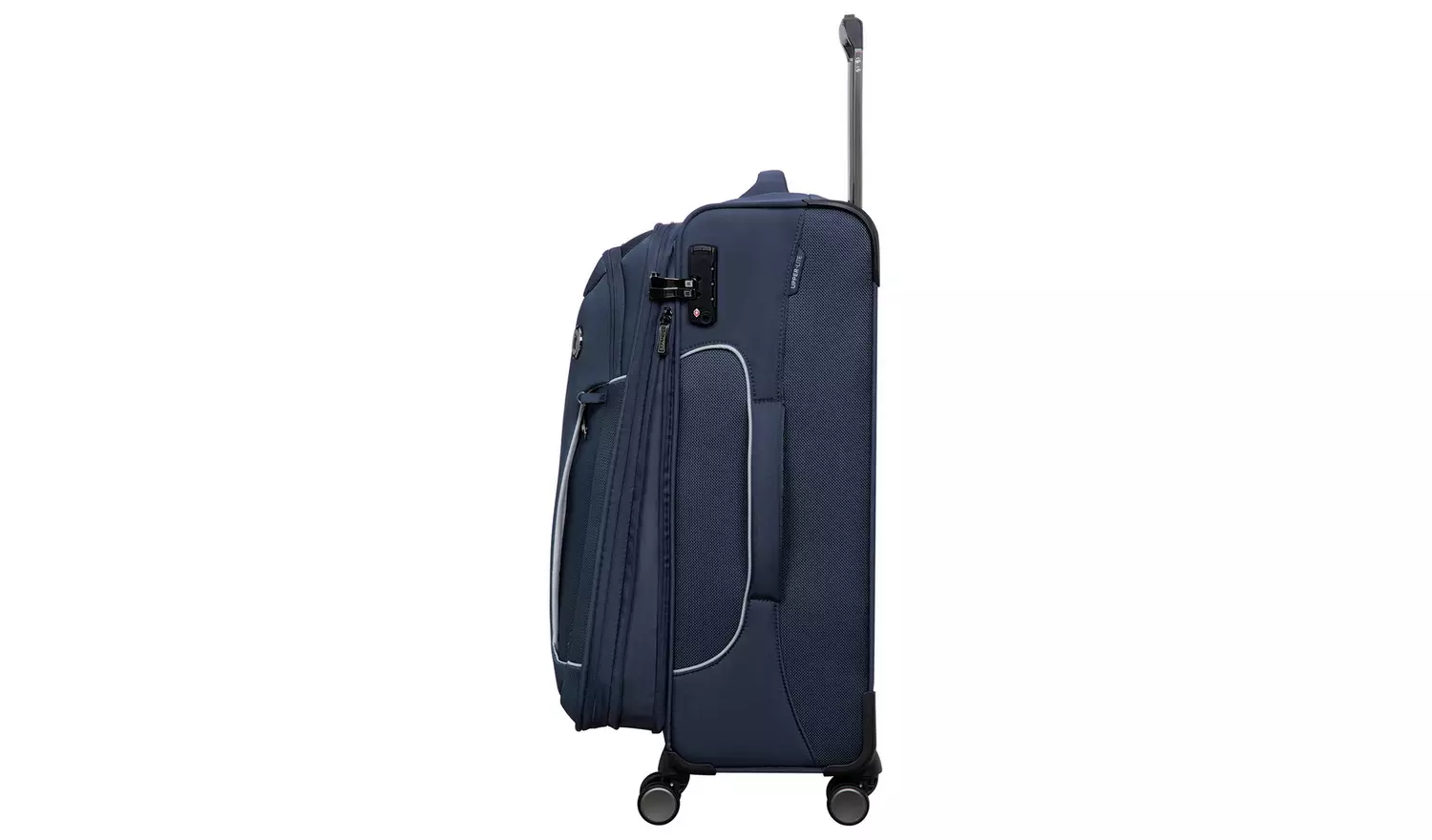 IT Luggage Expandable 8 Wheel Soft Suitcase - Small, Navy