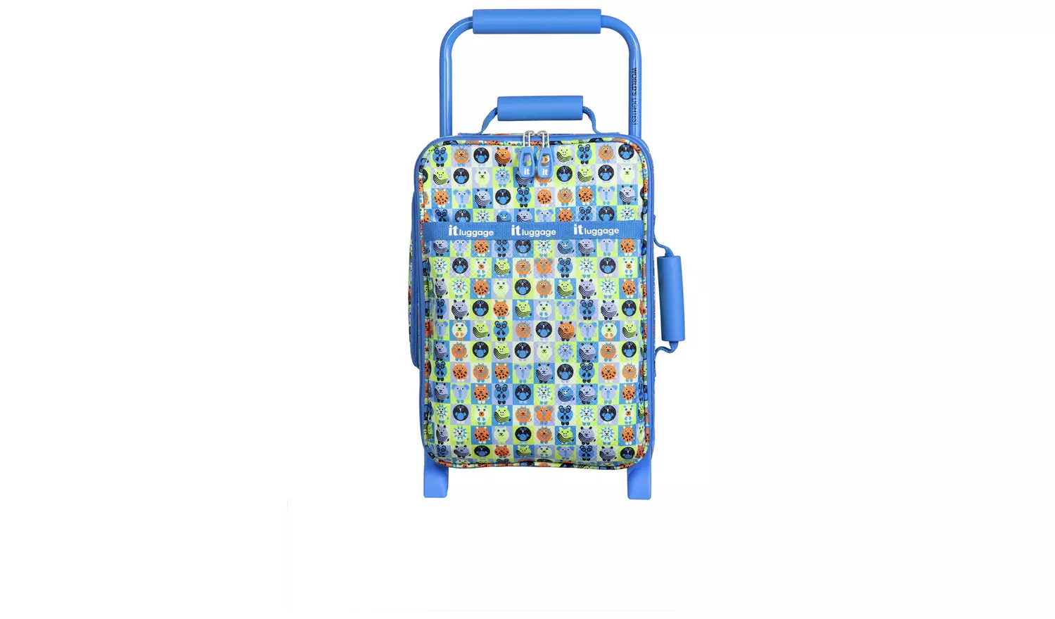 IT Luggage 2 Wheel Soft Suitcase - Small, Blue
