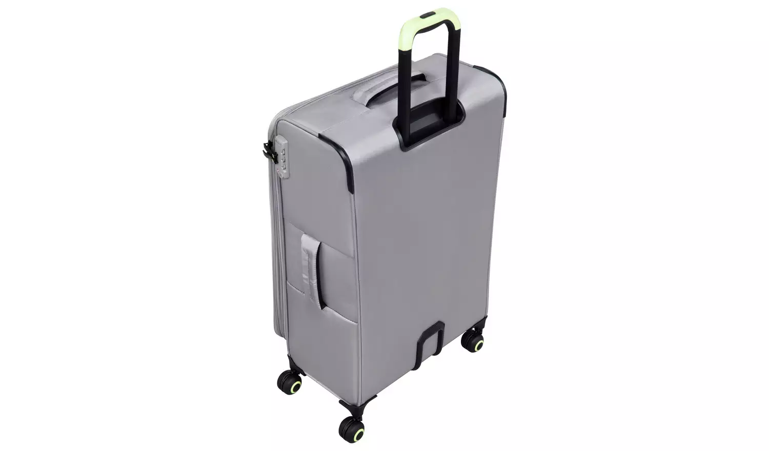 IT Luggage Expandable 8 Wheel Soft Suitcase - Small, Grey