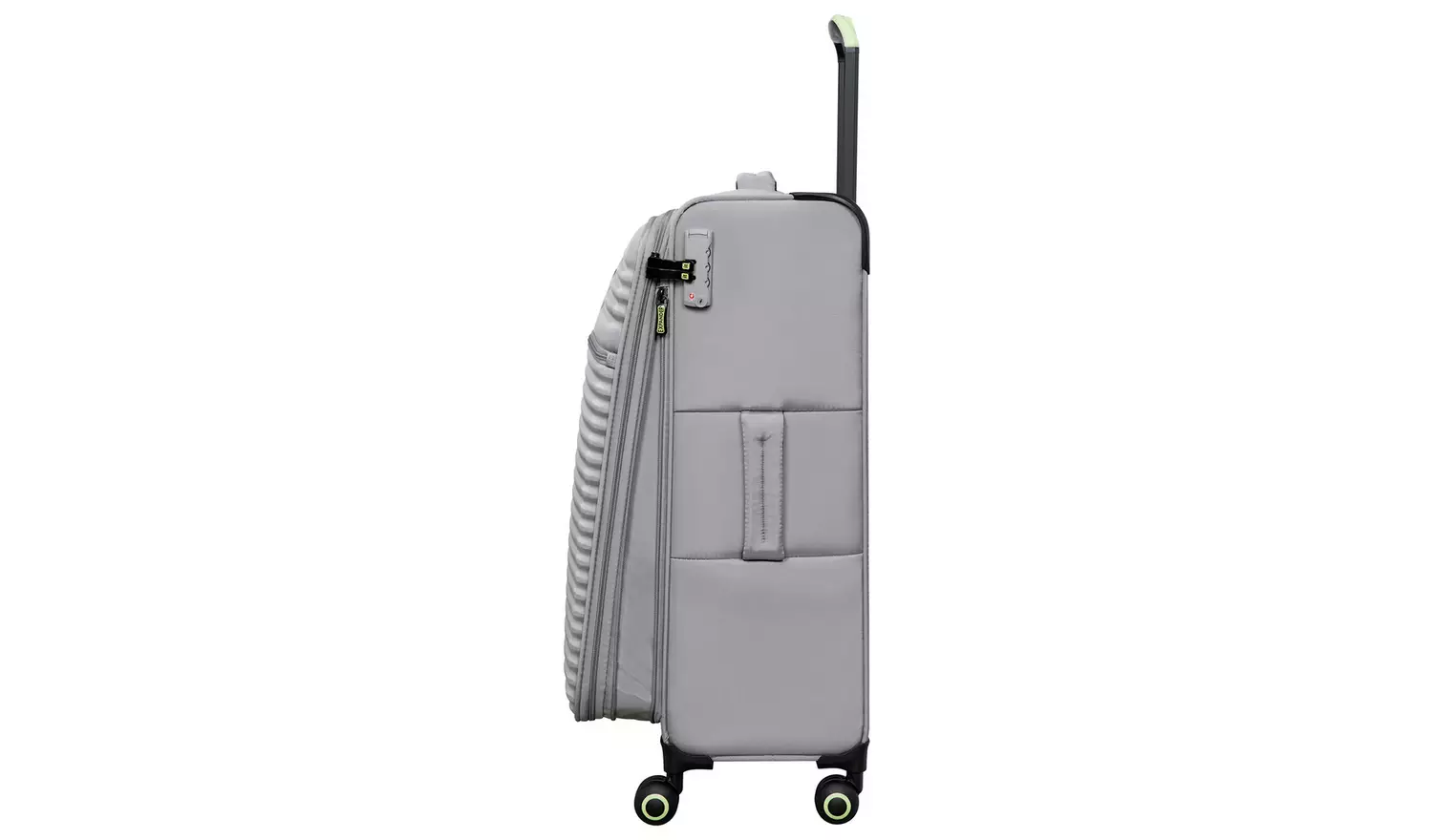 IT Luggage Expandable 8 Wheel Soft Suitcase - Small, Grey