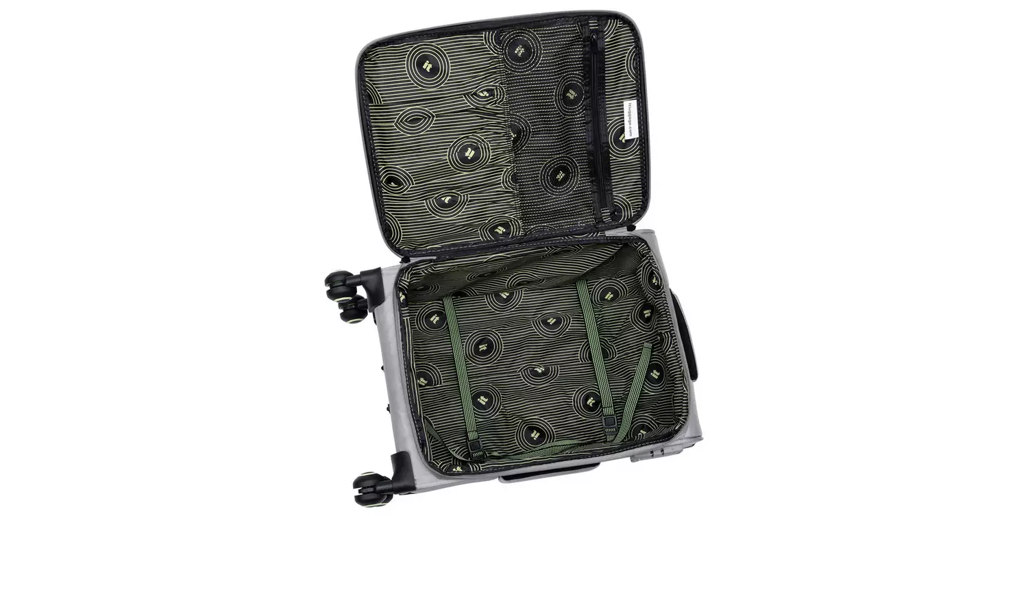 IT Luggage Expandable 8 Wheel Soft Suitcase - Small, Grey