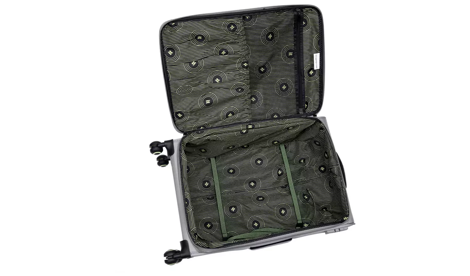 IT Luggage Expandable 8 Wheel Soft Suitcase - Medium, Grey