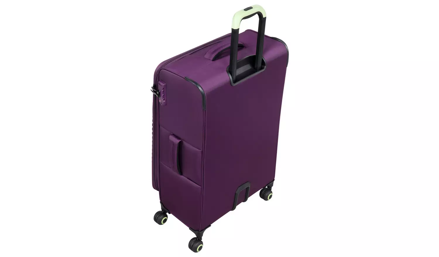 IT Luggage Expandable 8 Wheel Soft Suitcase - Small, Plum