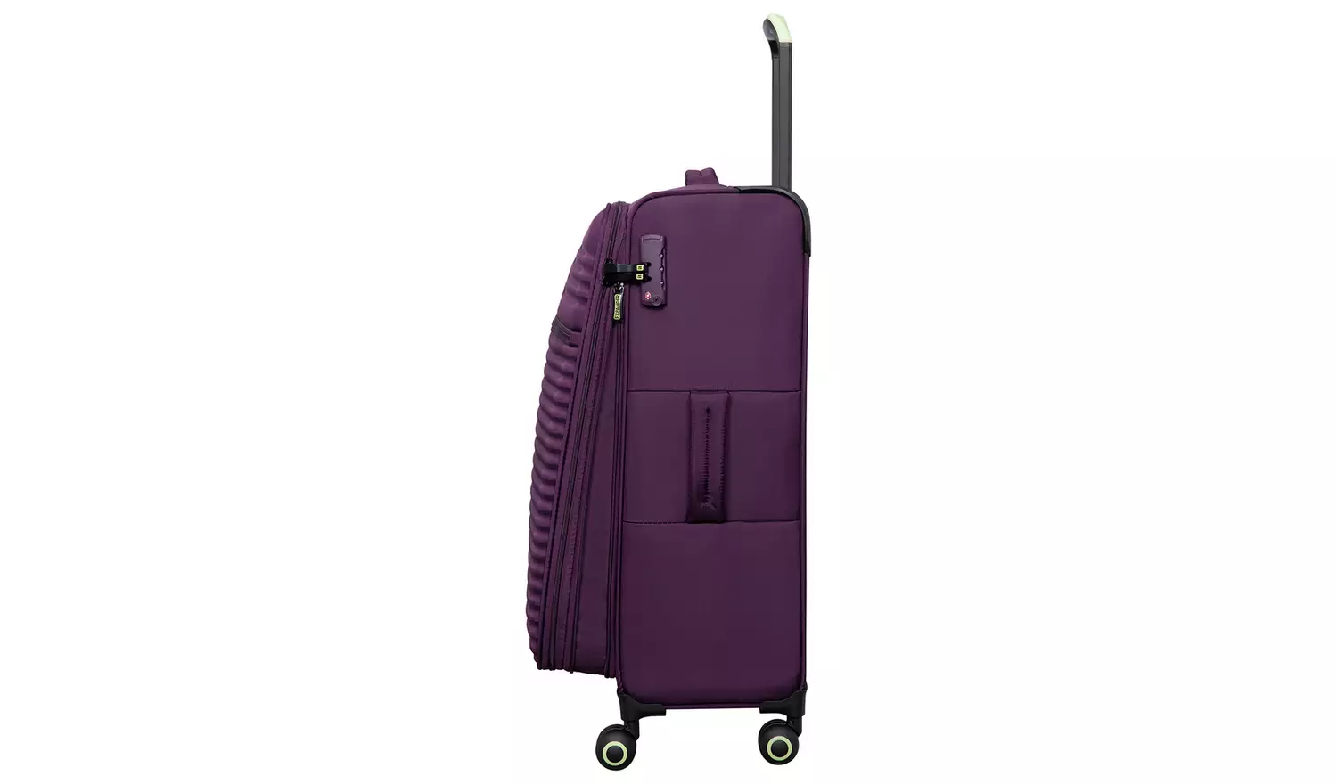 IT Luggage Expandable 8 Wheel Soft Suitcase - Small, Plum