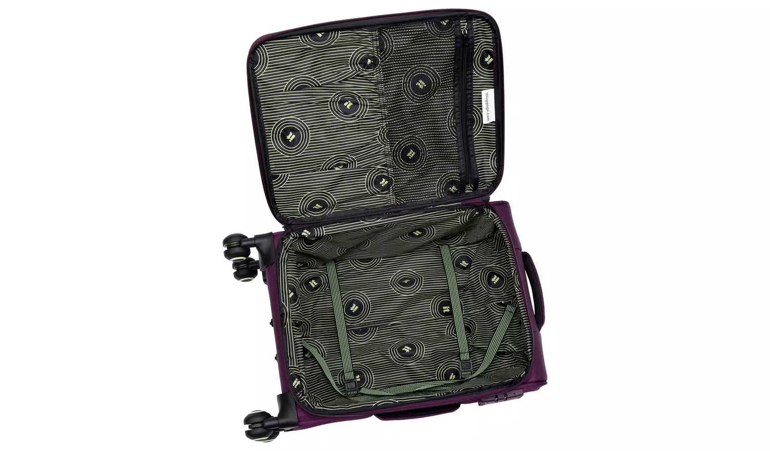 IT Luggage Expandable 8 Wheel Soft Suitcase - Small, Plum