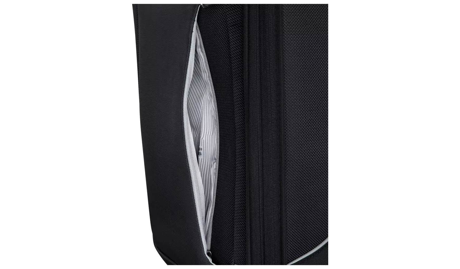 IT Luggage Expandable 8 Wheel Soft Suitcase -Small, Charcoal