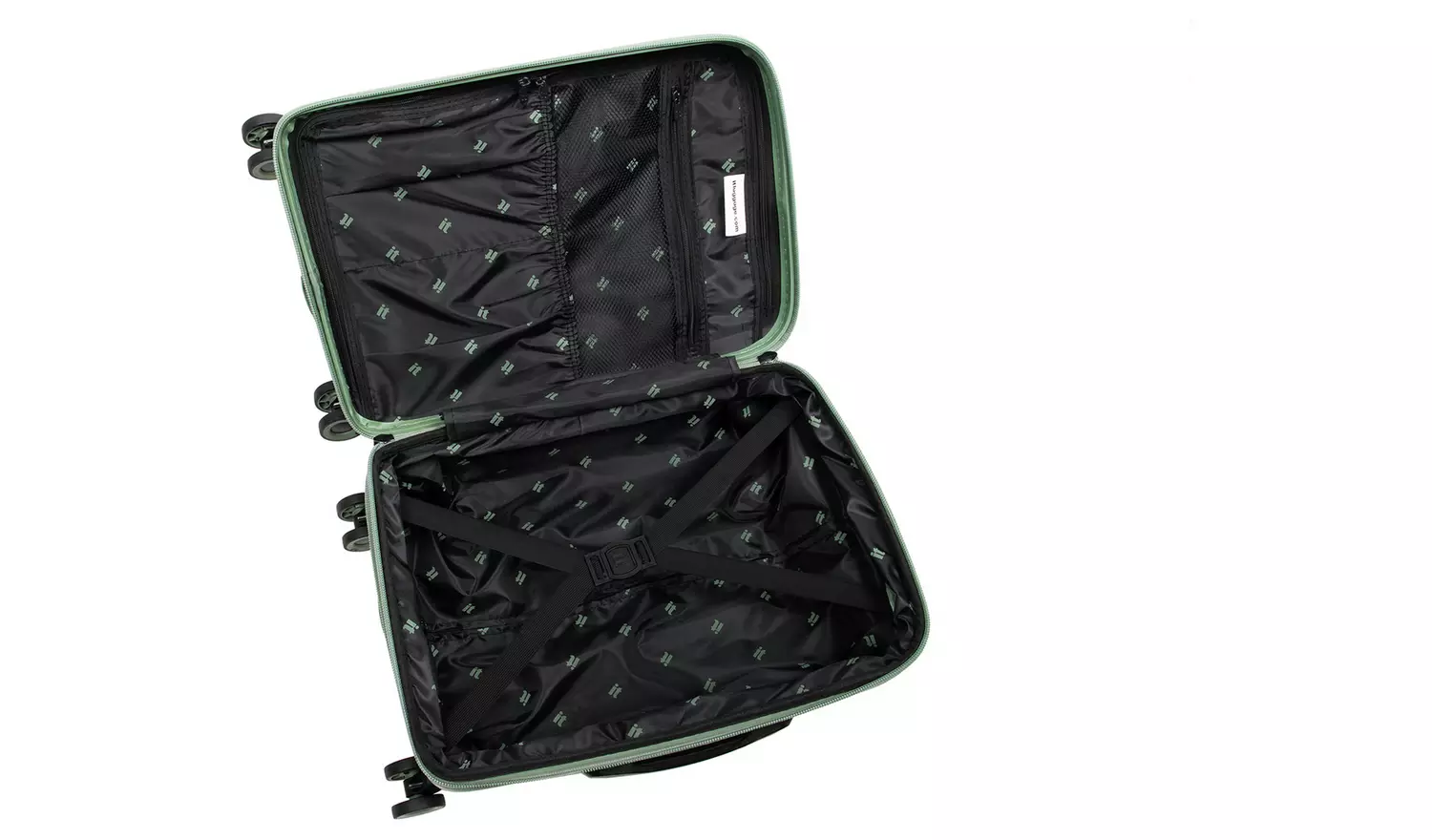 IT Luggage Expandable 8 Wheel Hard Suitcase - Small, Green