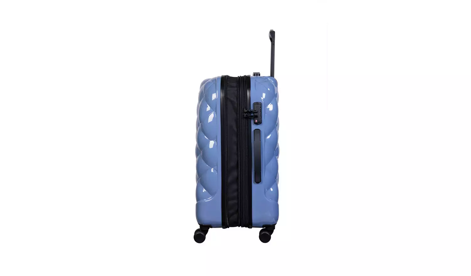 IT Luggage 8 Wheel Hard Suitcase - Medium, Blue