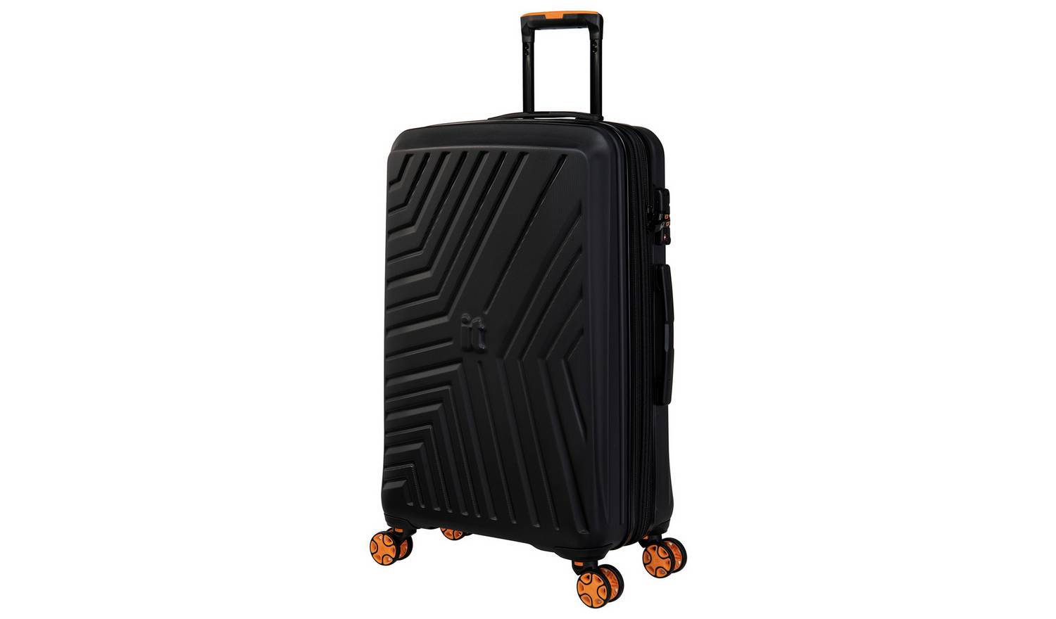 IT Luggage Expandable 8 Wheel Hard Suitcase - Medium, Black