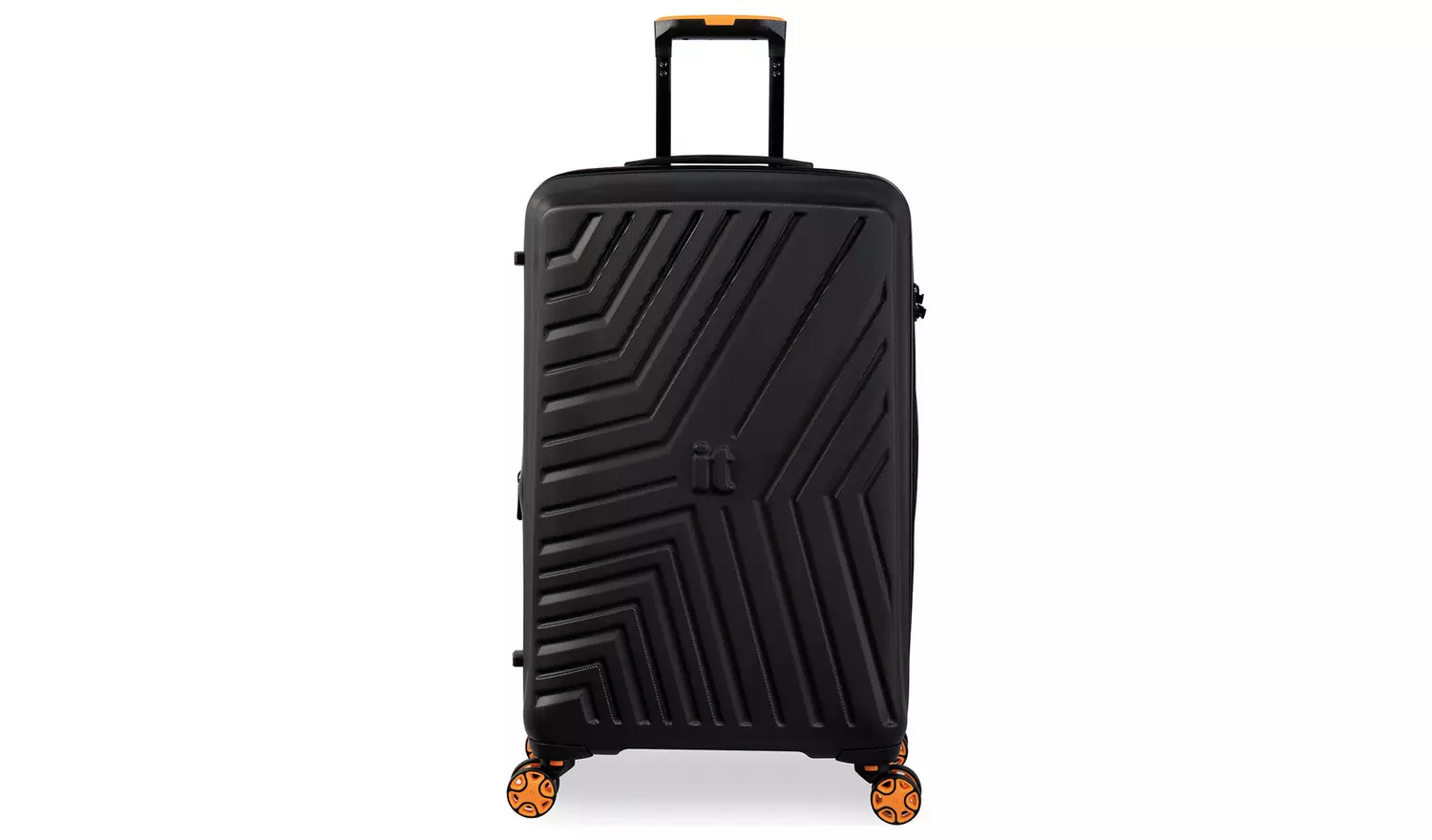 IT Luggage Expandable 8 Wheel Hard Suitcase - Medium, Black