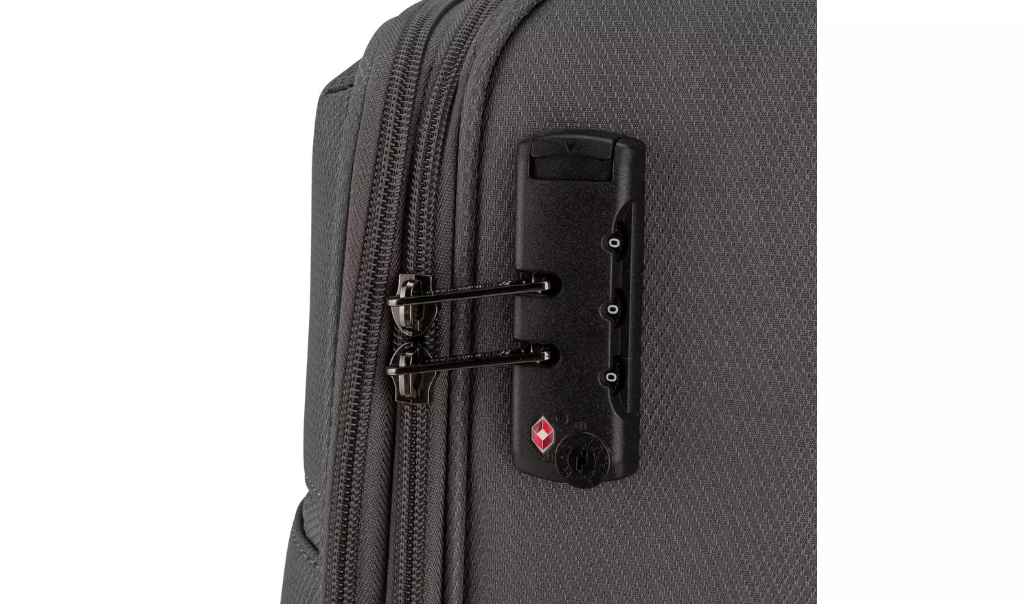 Featherstone 8 Wheel Soft Large Suitcase - Grey