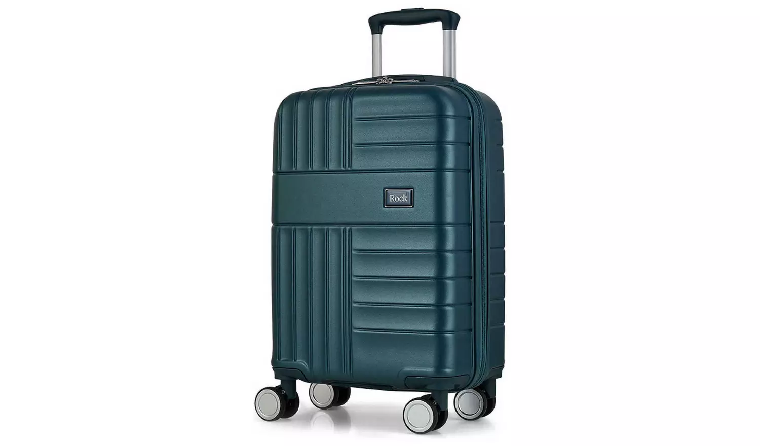 Rock 8 Wheel Hard Suitcase - Small, Blue
