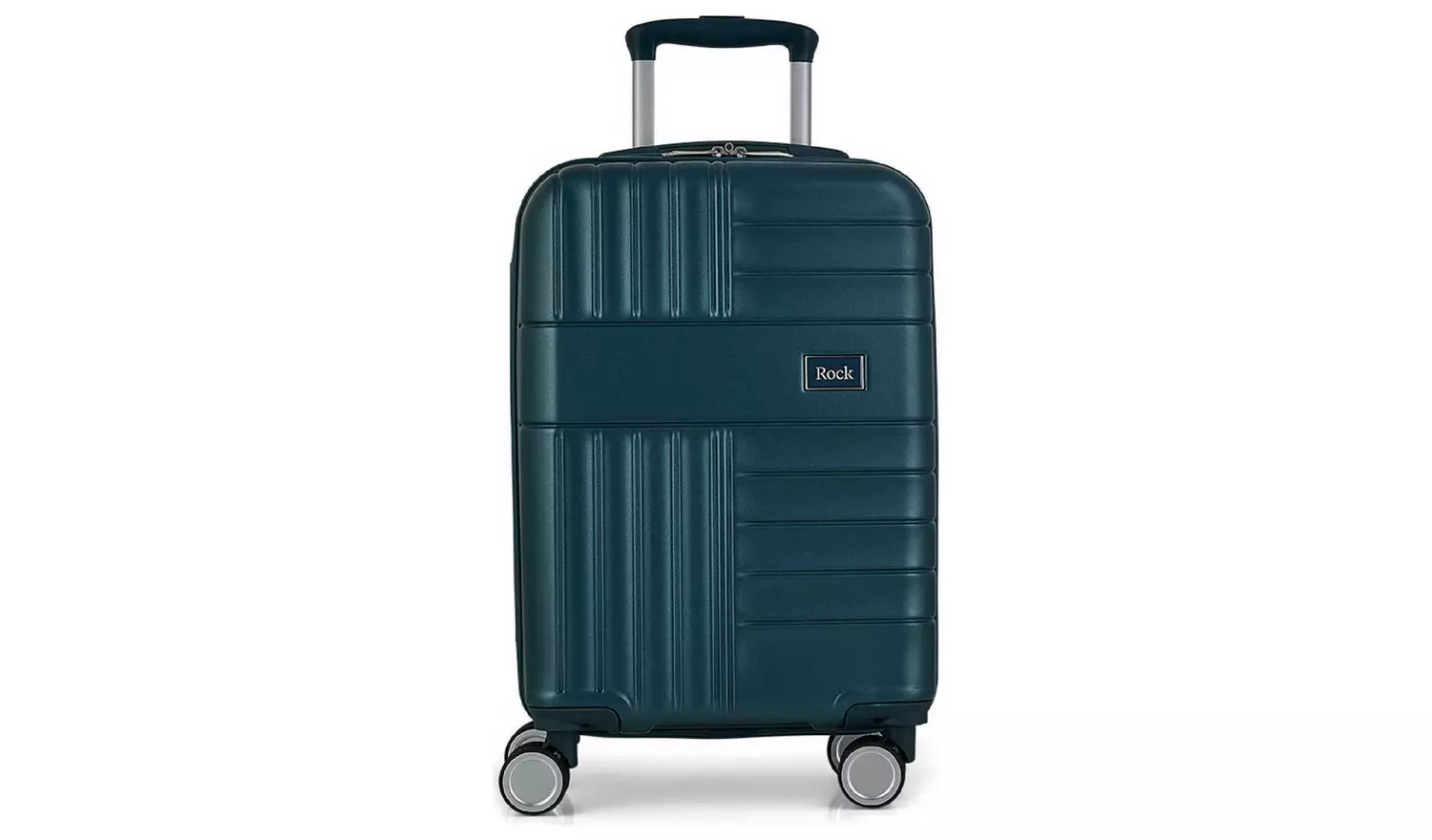 Rock 8 Wheel Hard Suitcase - Small, Blue