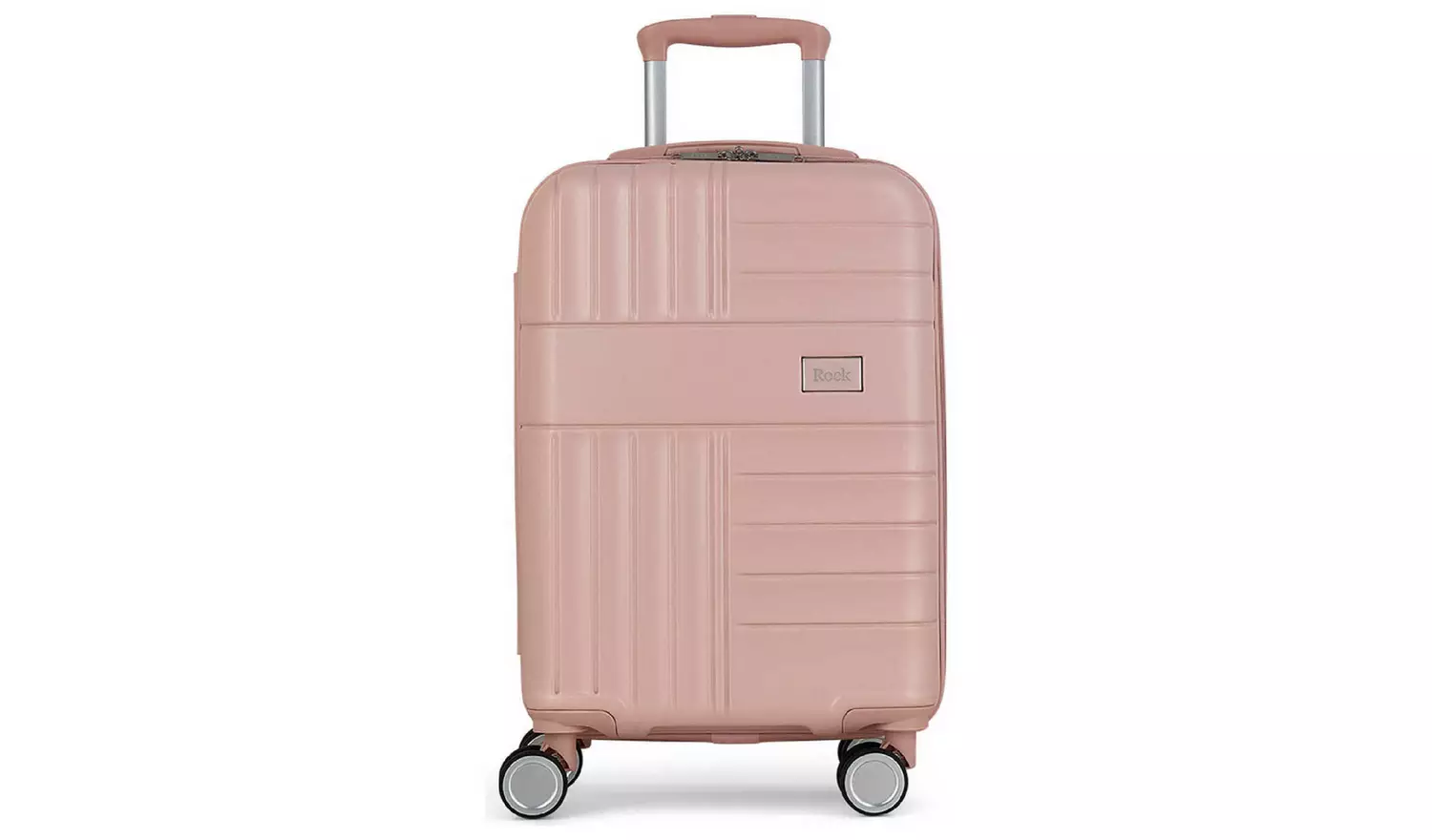 Rock 8 Wheel Hard Suitcase - Small, Pink
