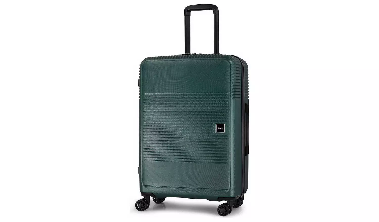Rock 8 Wheel Hard Suitcase - Medium, Green