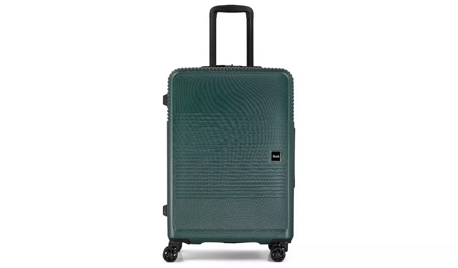 Rock 8 Wheel Hard Suitcase - Medium, Green