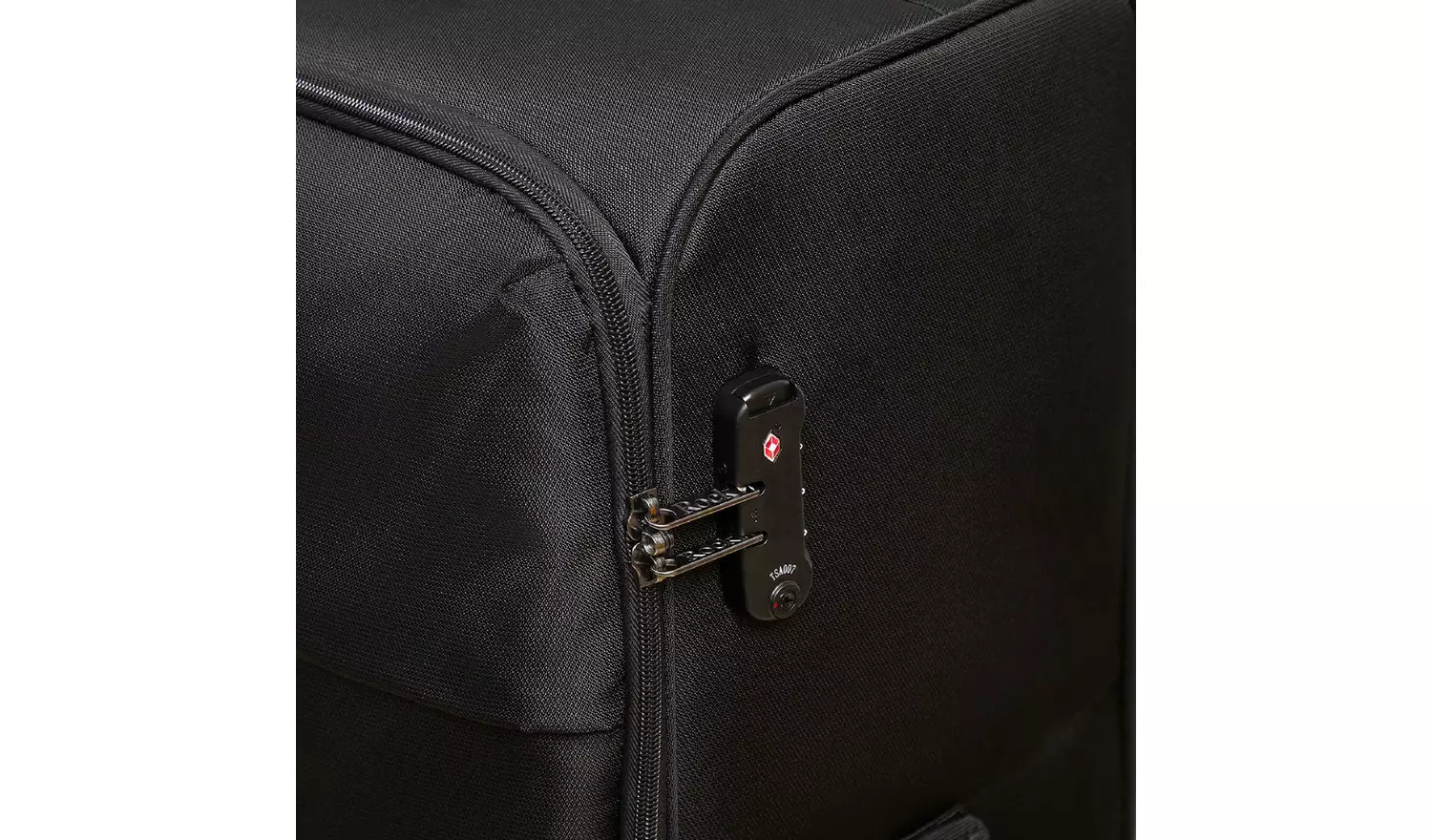 Rock 8 Wheel Soft Suitcase - Small, Black