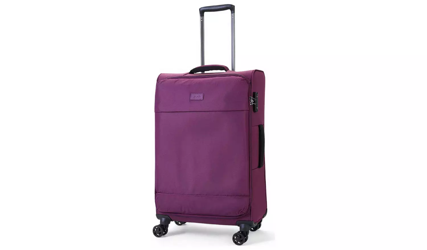 Rock 8 Wheel Soft Suitcase - Medium, Purple