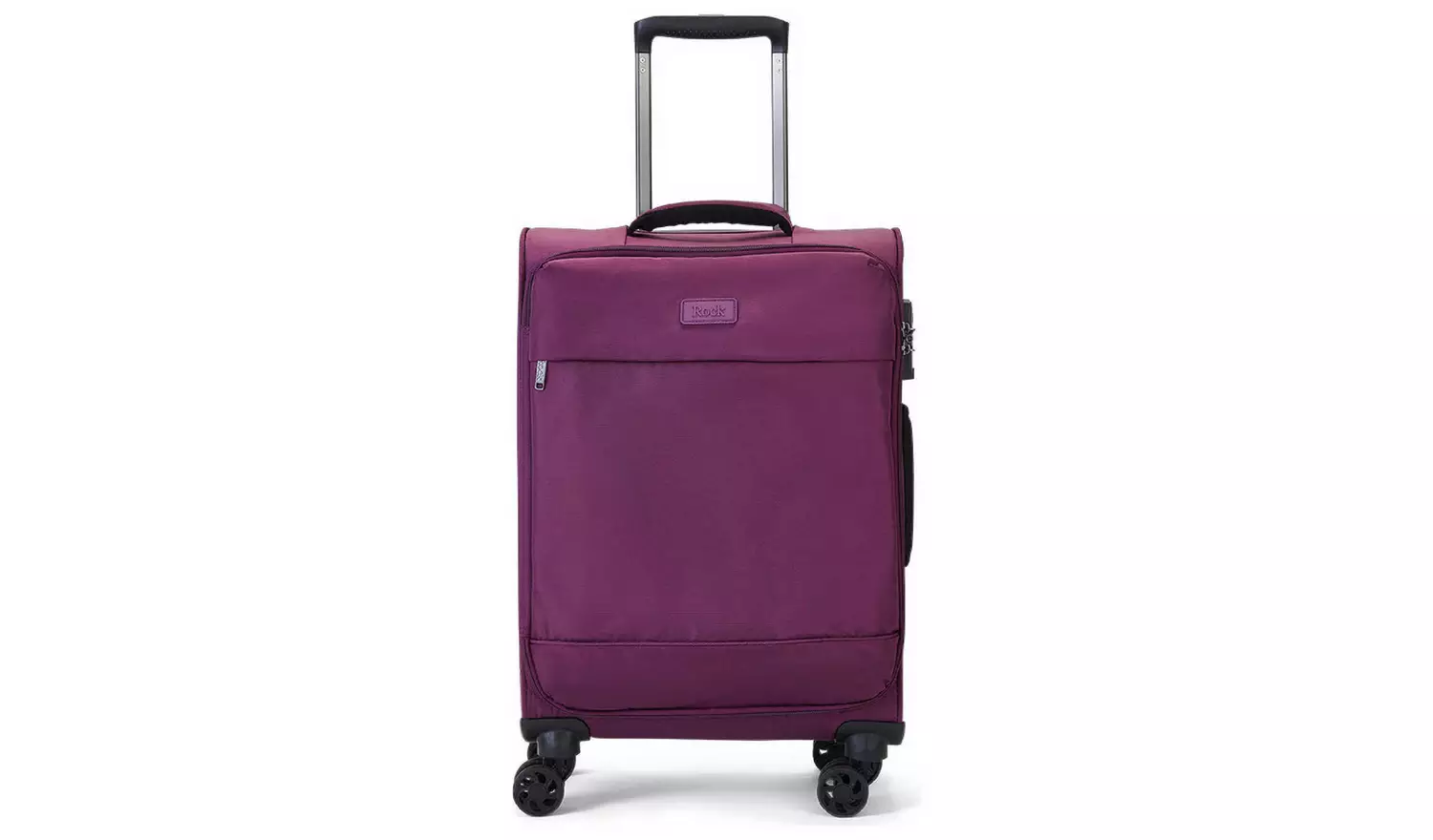Rock 8 Wheel Soft Suitcase - Small, Purple