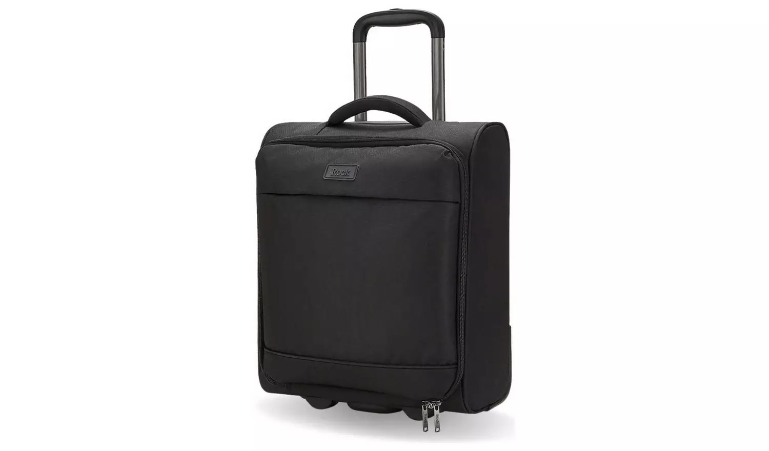 Rock 2 Wheel Soft Suitcase - Small, Black