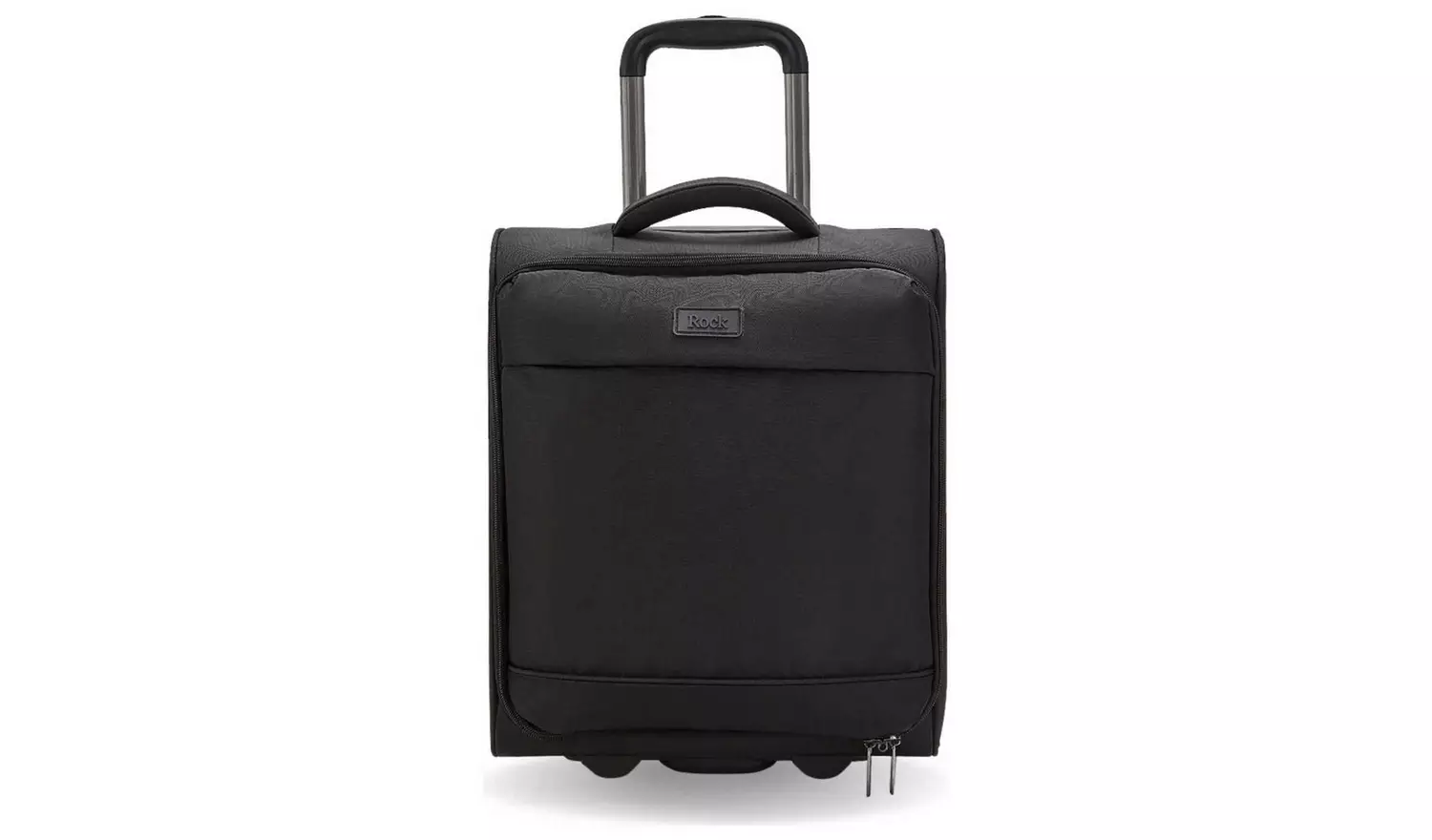 Rock 2 Wheel Soft Suitcase - Small, Black