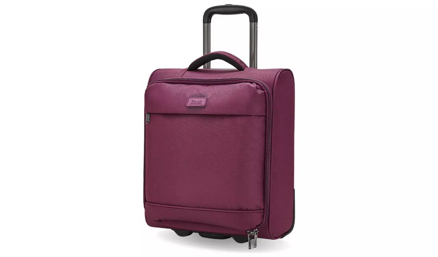 Rock 2 Wheel Soft Suitcase - Small, Purple