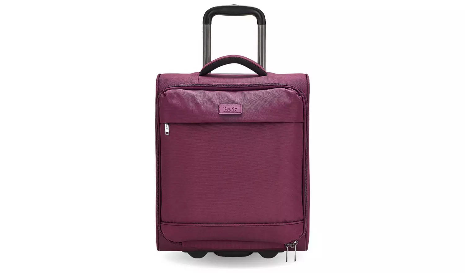 Rock 2 Wheel Soft Suitcase - Small, Purple
