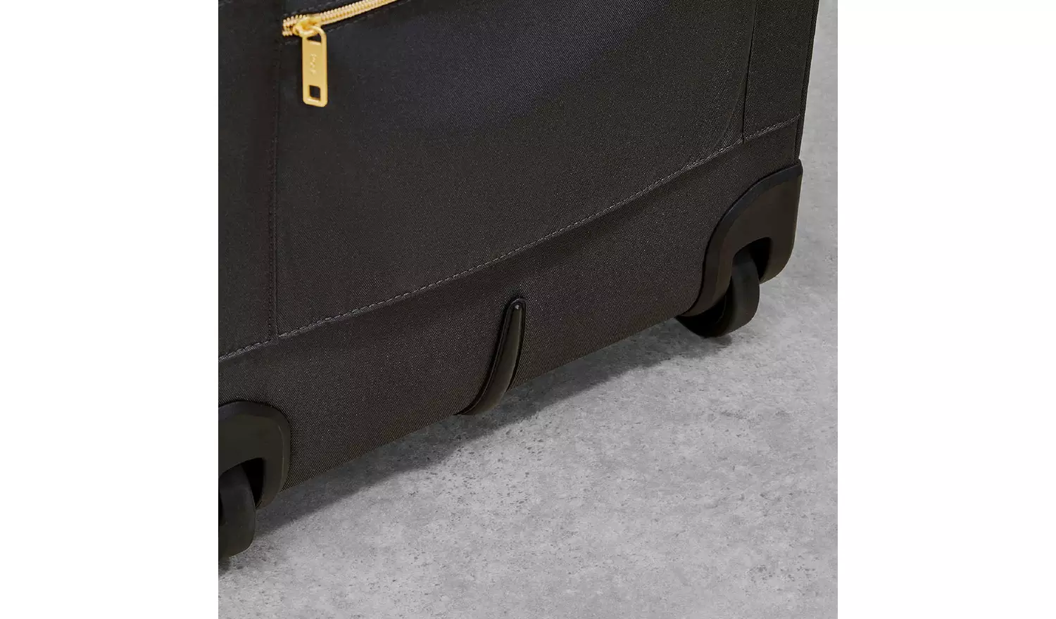 Rock 2 Wheel Soft Suitcase - Small, Black